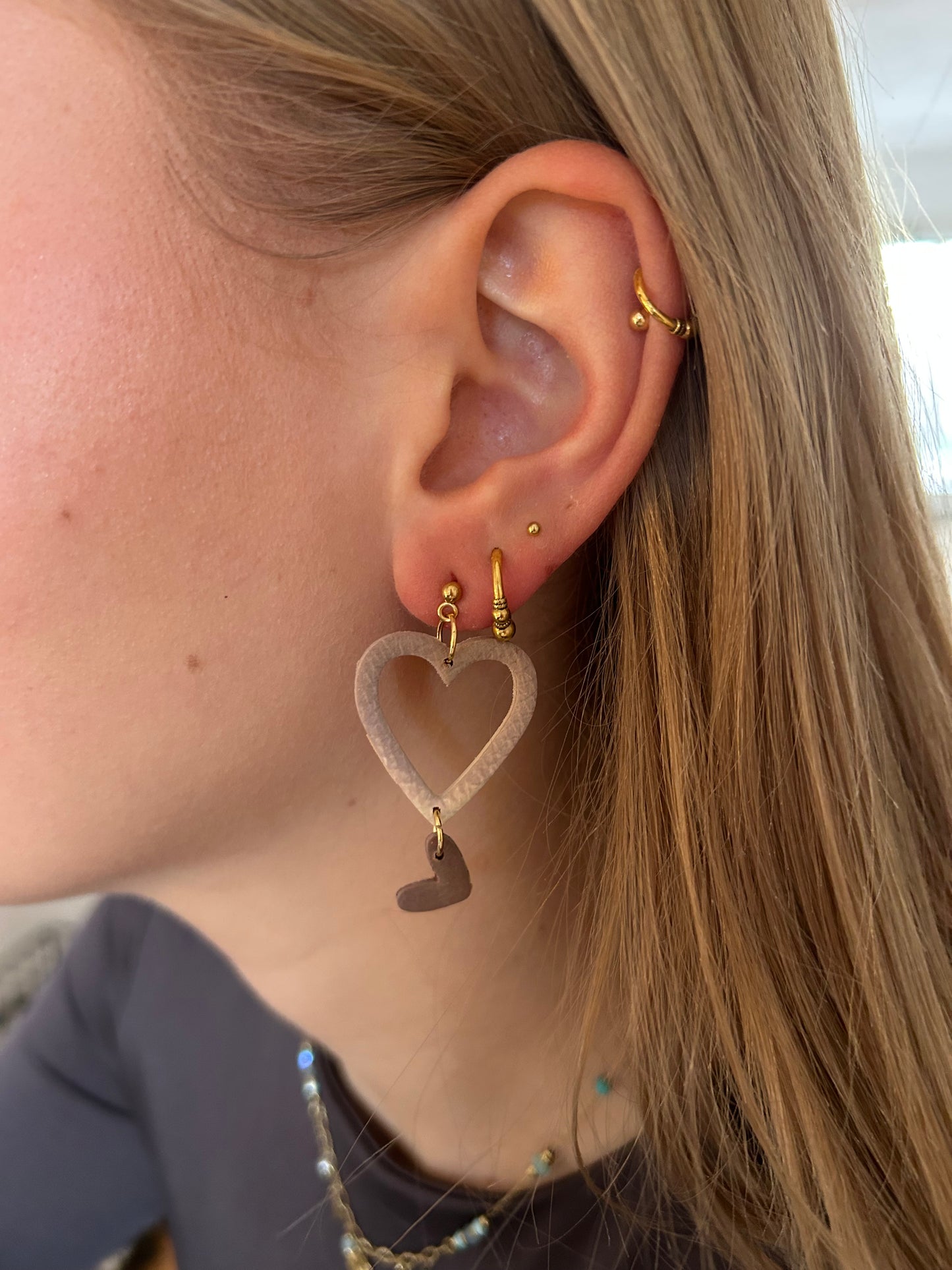 Oorbellen Flame - goud