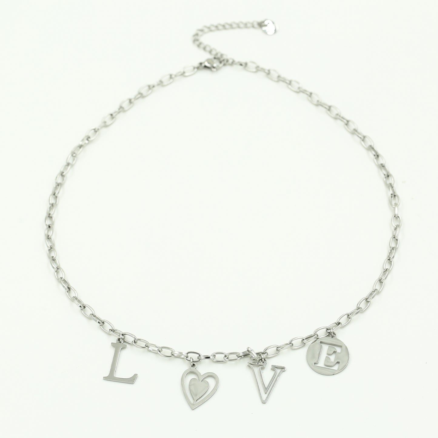 Bedelketting Love - zilver