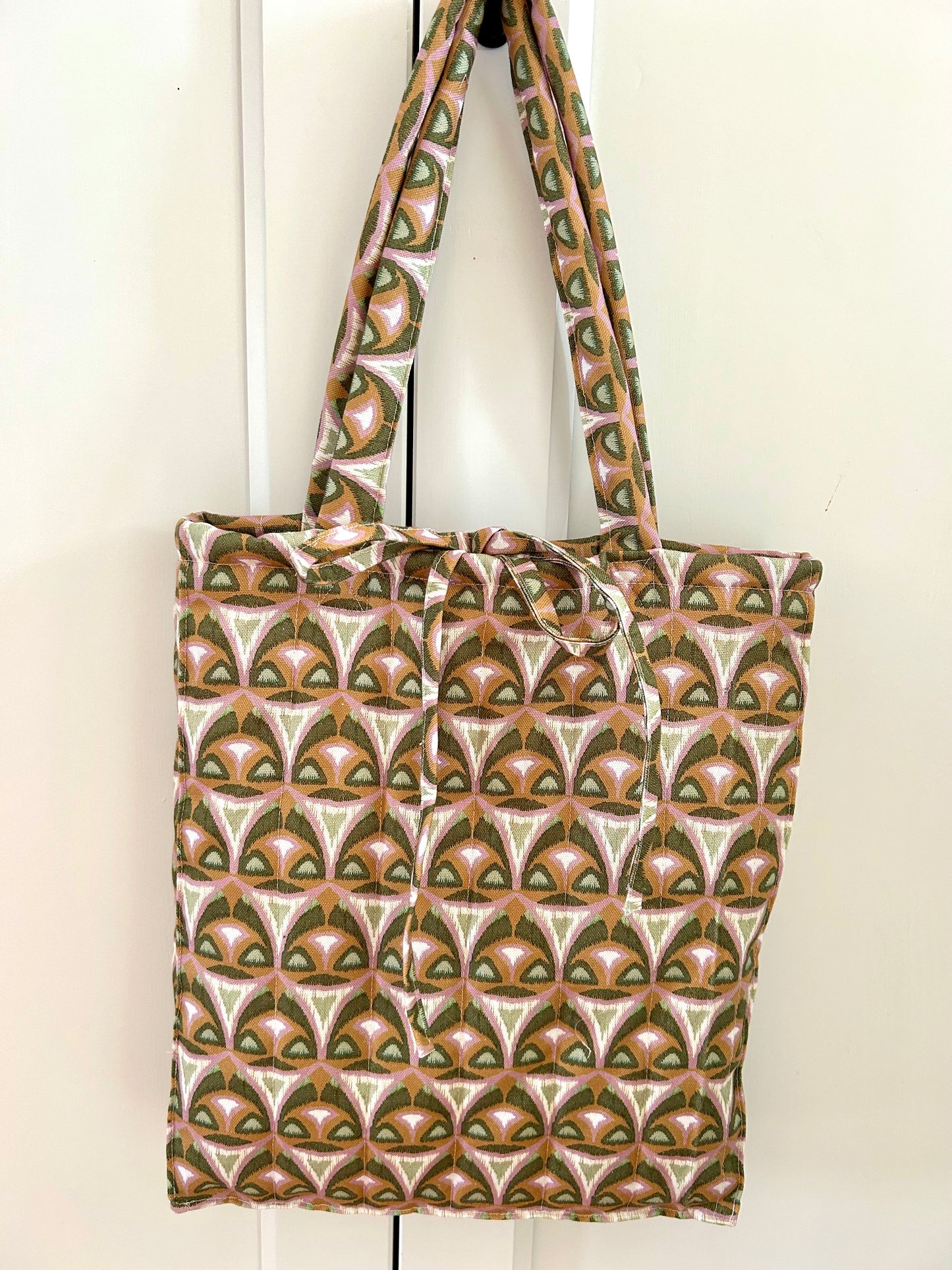 Handgemaakte tas retro groen
