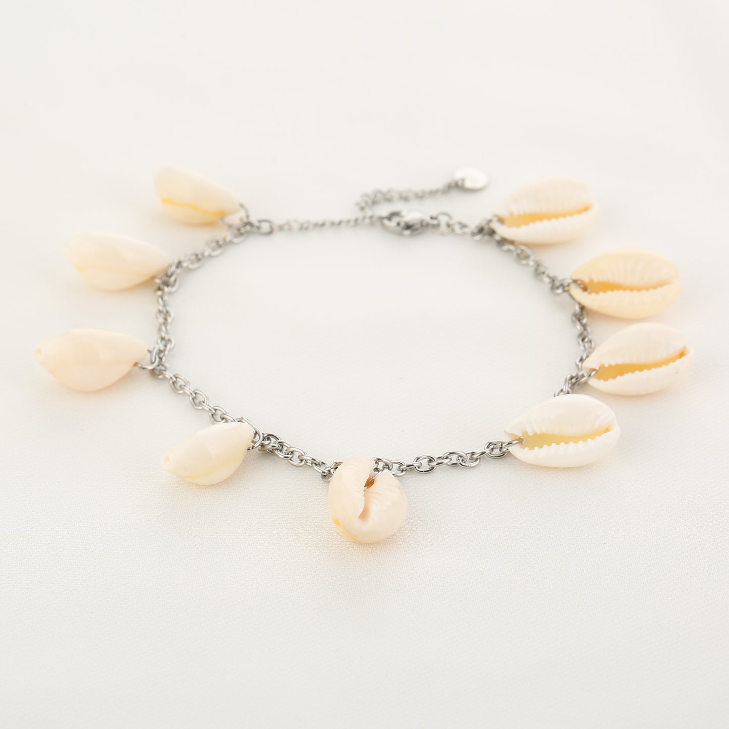 Enkelbandje Schelp - zilver