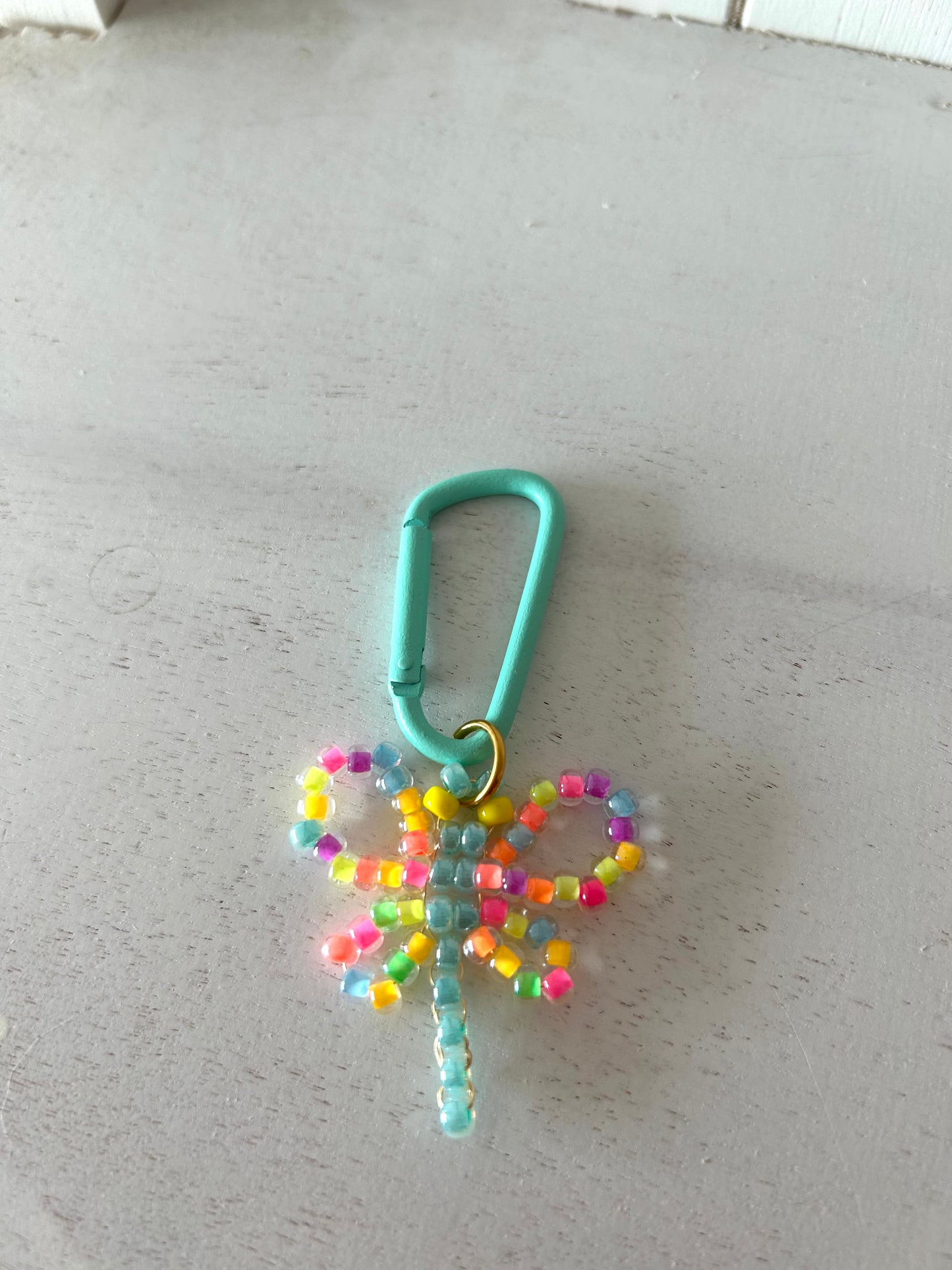 Sleutelhanger libelle - rainbow