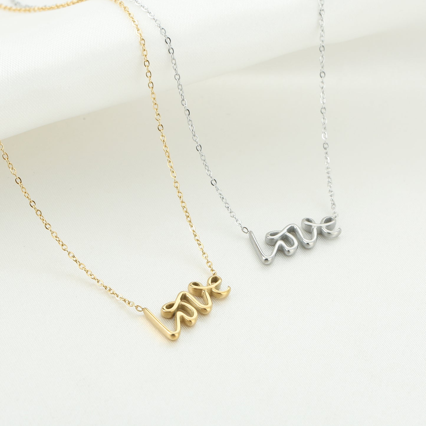 Ketting Love - zilver