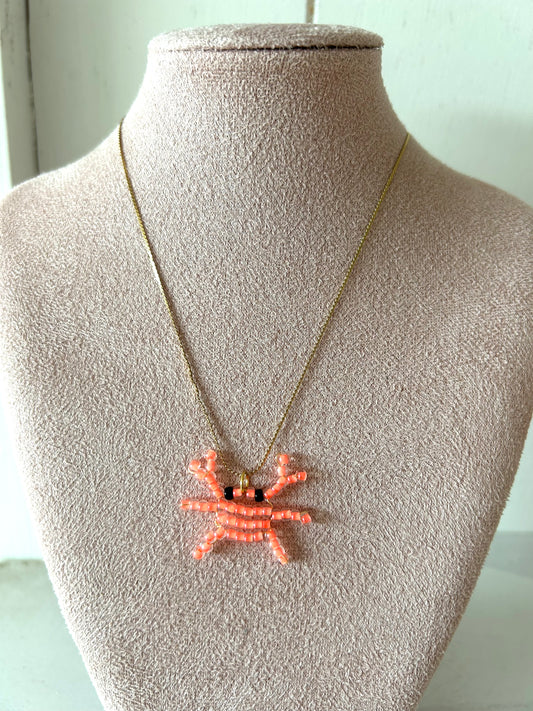Ketting met krab - goud