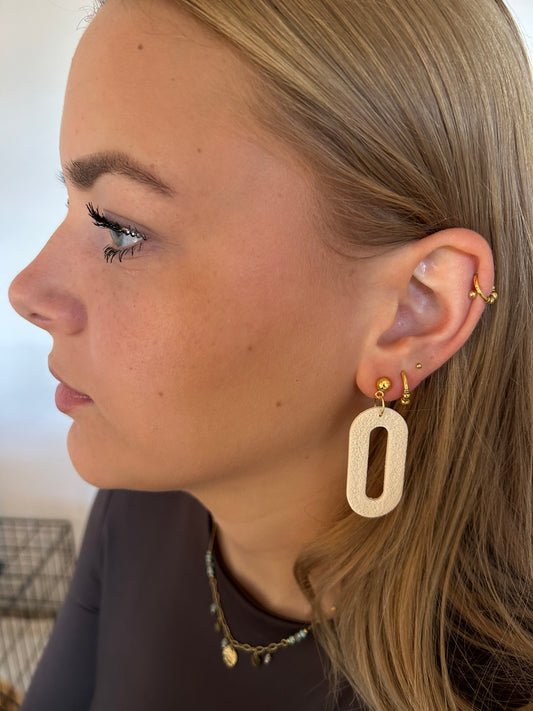 Oorbellen Oval - goud