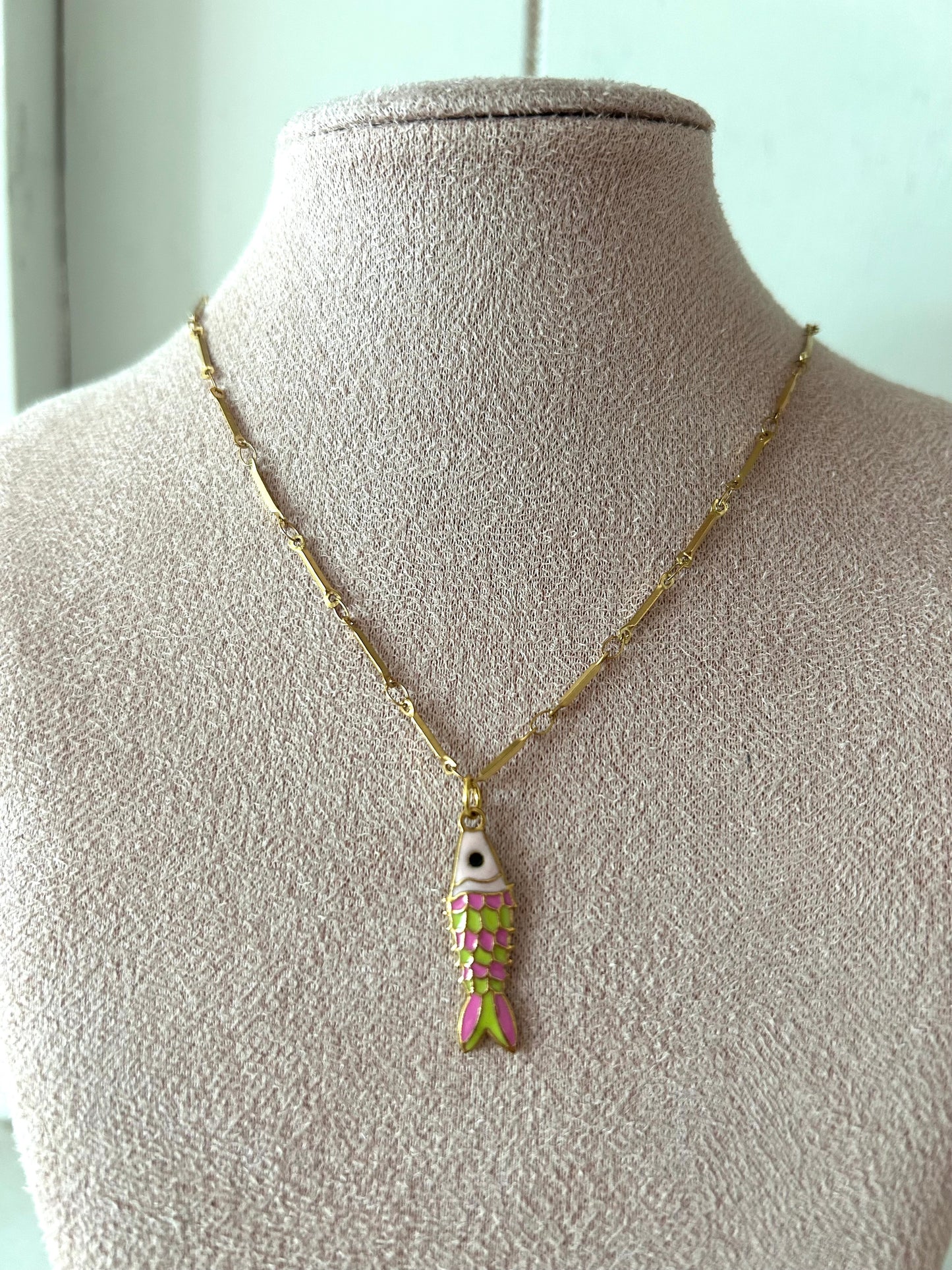 Ketting met visje - goud
