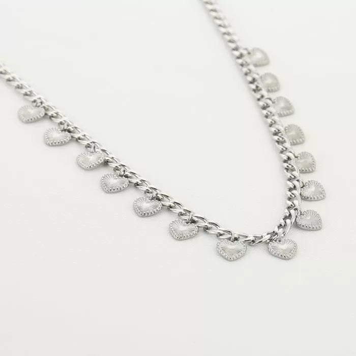 Go Dutch Label Armband met Hartjes Multi Zilver | Shop Online Go Dutch Label Armband met Hartjes Multi Zilver | Shop Online