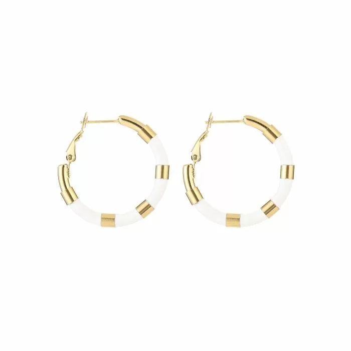 Hoops gestreept goud - wit