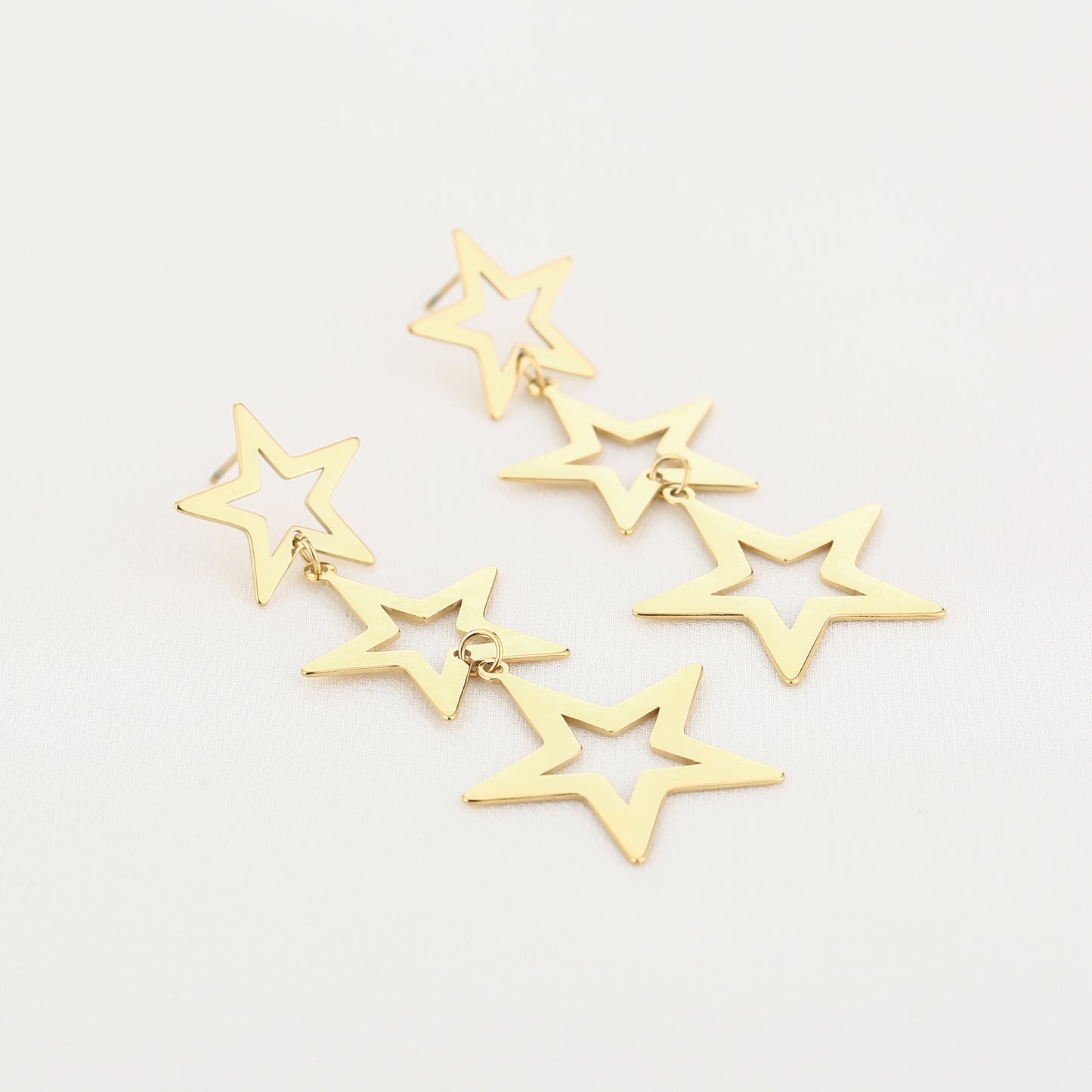 Oorbellen Stars goud