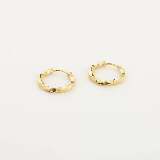 Oorbellen ring gedraaid